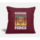 Personal Painer Sloth Retro Fitness Clothes Burgundy Pillow